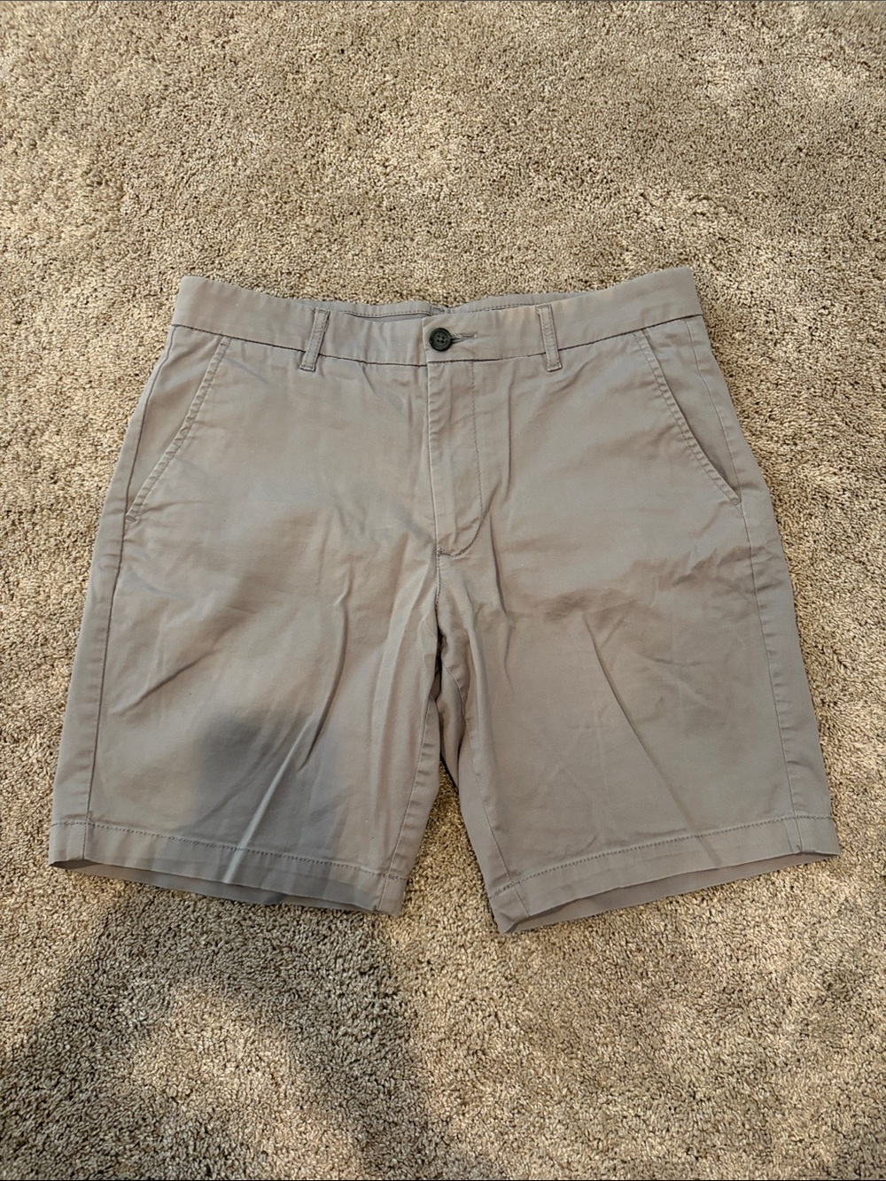 Marc Anthony Men’s Flat-Front Shorts in Light Gray